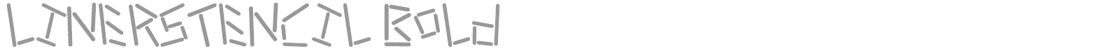 linerstencil bold font preview